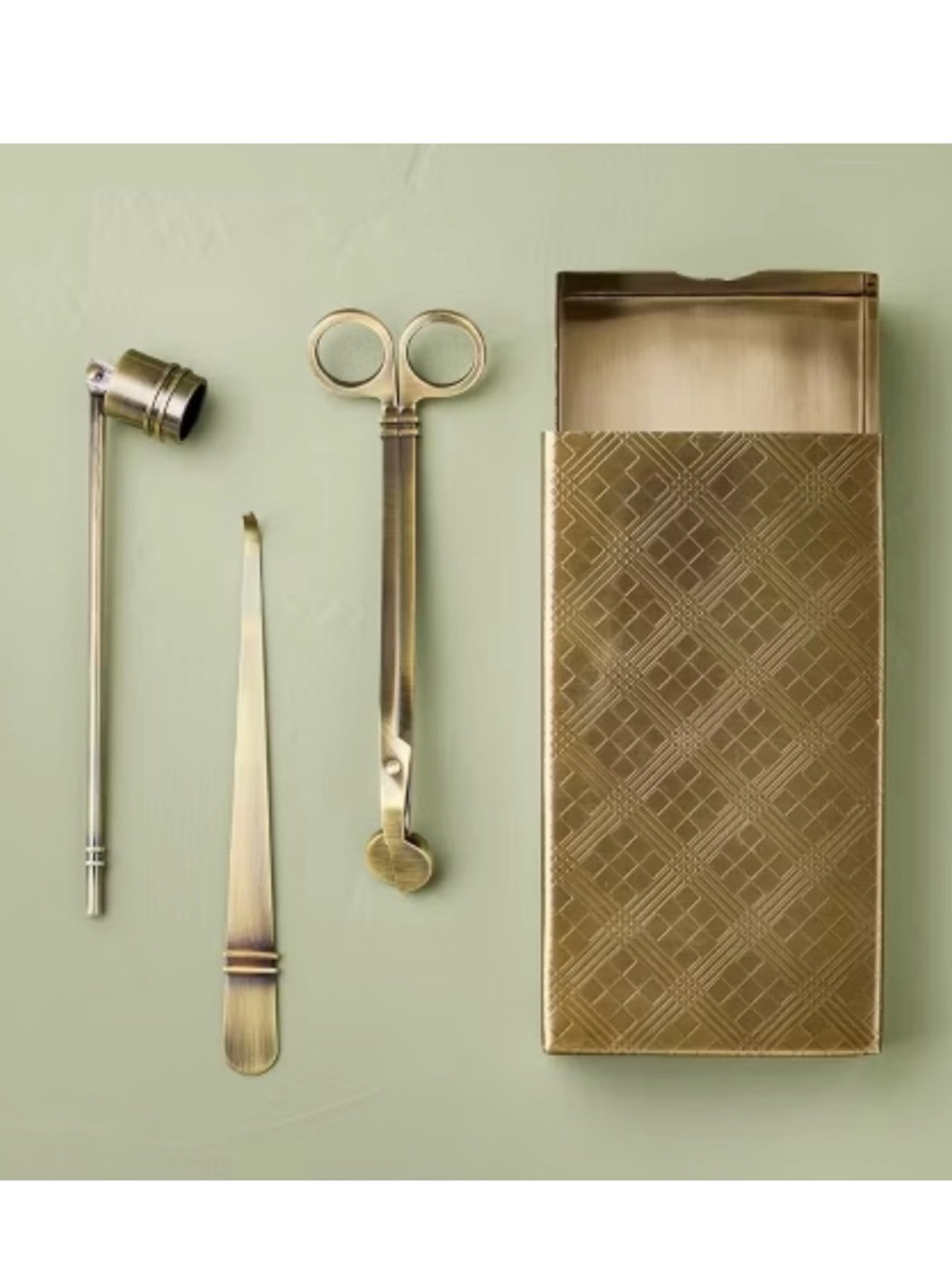 Hearth & Hand Magnolia Brass Candle Accessories Kit